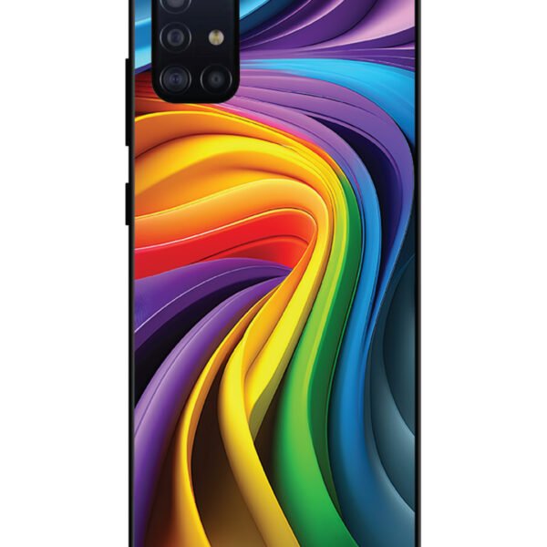 Samsung Galaxy A71 | 2D Metal | Rainbow Whirl | LC131