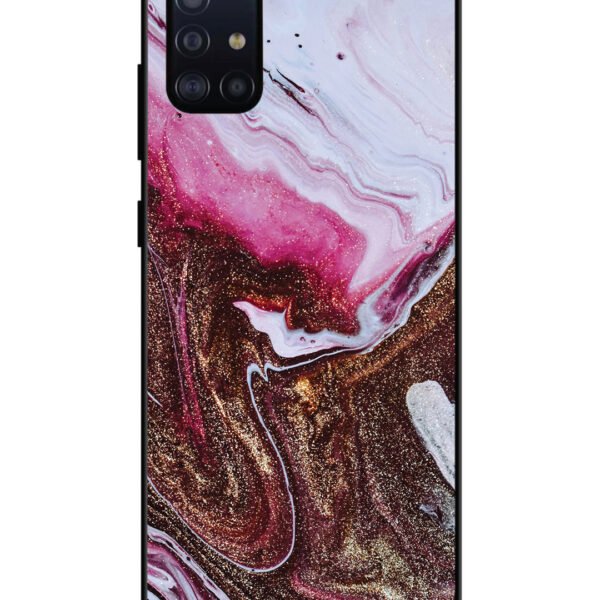 Samsung Galaxy A71 | 2D Metal | Elegant Rose & Gold Marble | LC131