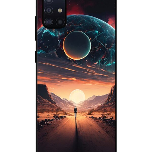 Samsung Galaxy A71 | 2D Metal | Sunset with space scene | LC131