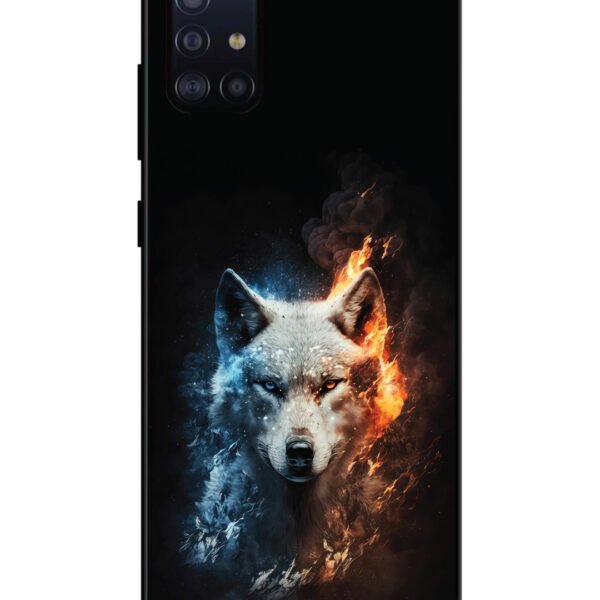 Samsung Galaxy A71 | 2D Metal | Fire Wolf | LC131