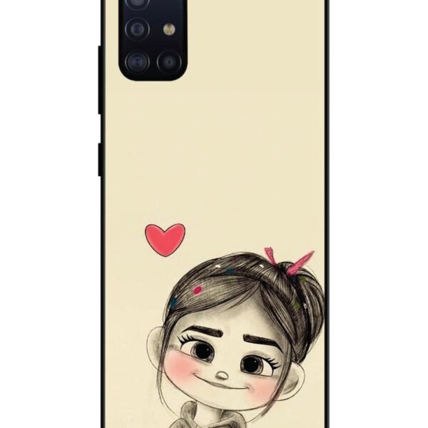 Samsung Galaxy A71 | 2D Metal | Cute Girl Looking at You | LC131