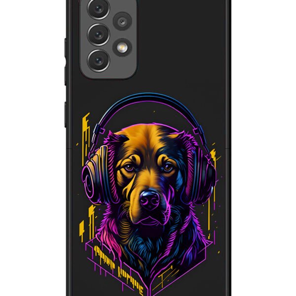 Samsung Galaxy A72 | 2D Metal | Music Lover Dog | LC132