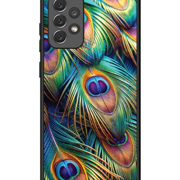 Samsung Galaxy A72 | 2D Metal | peacock feather | LC132