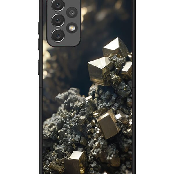 Samsung Galaxy A72 | 2D Metal | Gold Crystals | LC132