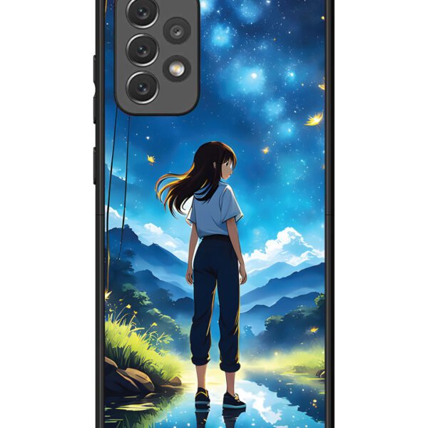 Samsung Galaxy A72 | 2D Metal | Girl In Beautiful Forest | LC132