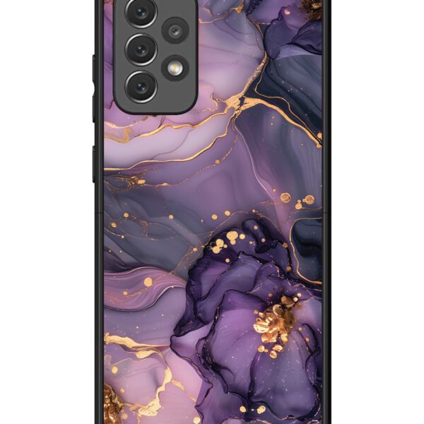 Samsung Galaxy A72 | 2D Metal | Royal Orchid Theme Marble | LC132
