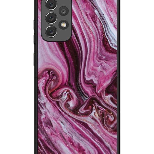 Samsung Galaxy A72 | 2D Metal | Pink Flood Marble | LC132