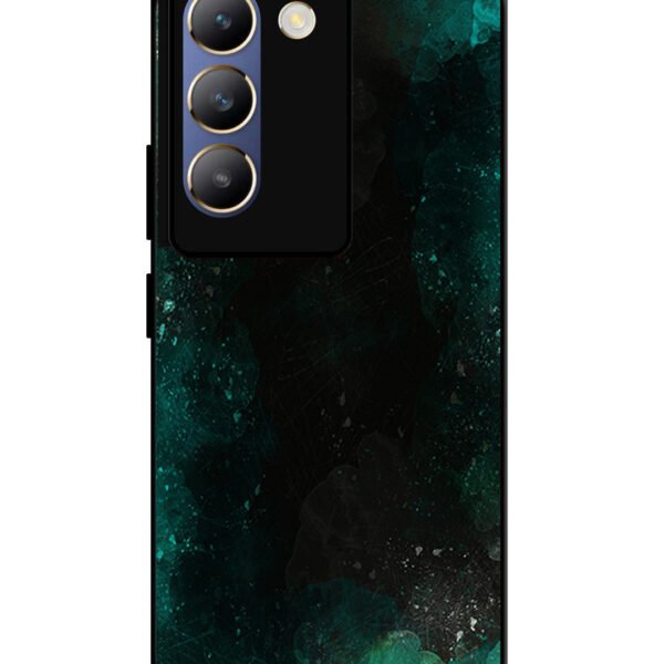 Vivo Y200E | 2D Metal | Dark Black And Green Forest | LC015