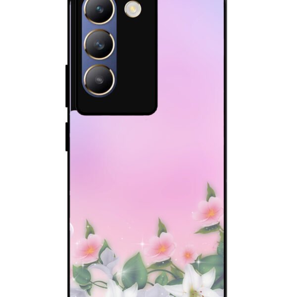 Vivo Y200E | 2D Metal | Pink Floral Elegance | LC015