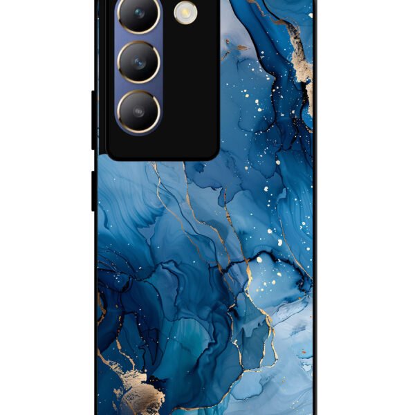 Vivo T3 5G | 2D Metal | Oceanic Pattern With Golden Sprinkles | LC015