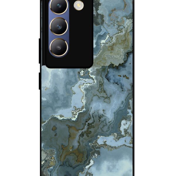 Vivo Y200E | 2D Metal | Celestial Blue Marble 2Nd Pattern | LC015
