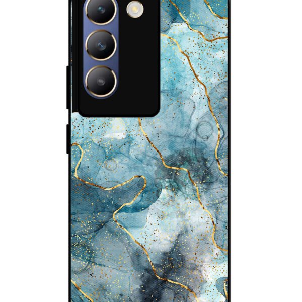Vivo Y200E | 2D Metal | Oceanic Golden Strip Marble | LC015