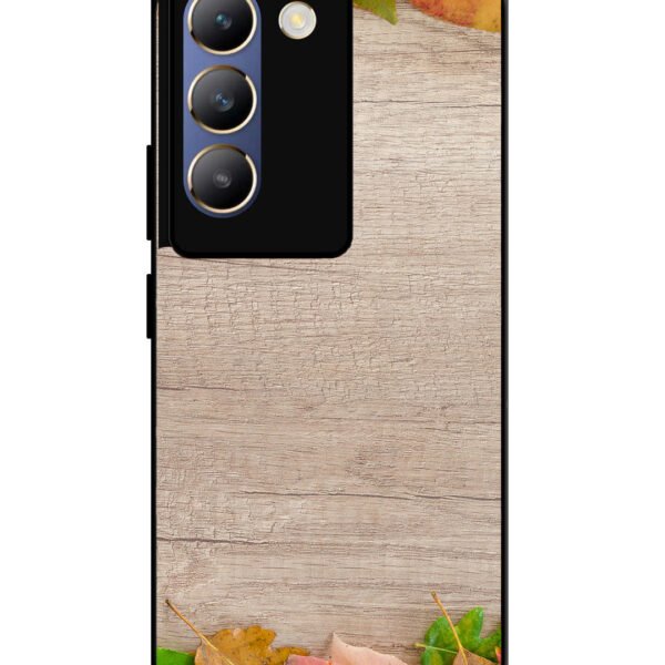 Vivo Y200E | 2D Metal | Autumn Leafs On Wooden Table | LC015