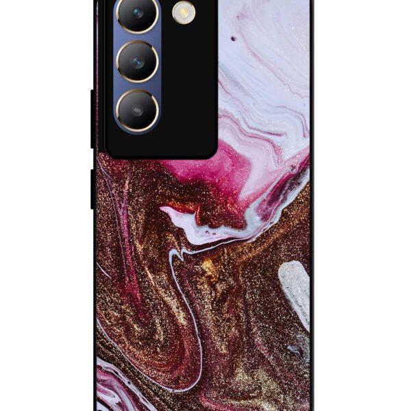 Vivo T3 5G | 2D Metal | Elegant Rose & Gold Marble | LC015