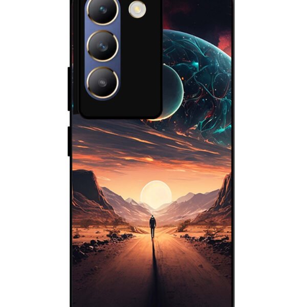 Vivo Y200E | 2D Metal | Sunset With Space Scene | LC015