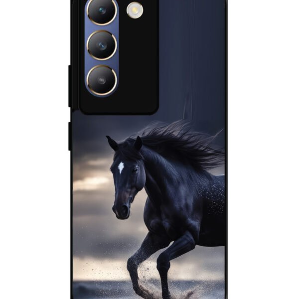 Vivo T3 5G | 2D Metal | Black-Horse-Animal | LC015