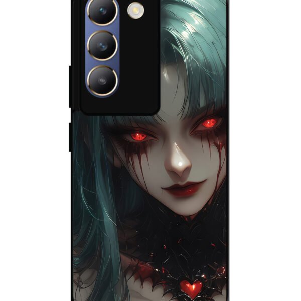 Vivo Y200E | 2D Metal | Succubus-Demon-Anime-Girl-Red-Eyes | LC015
