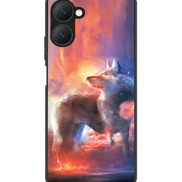 Vivo Y28s 5G | 2D Metal | Wolf-Fantasy-Animal | Lc308
