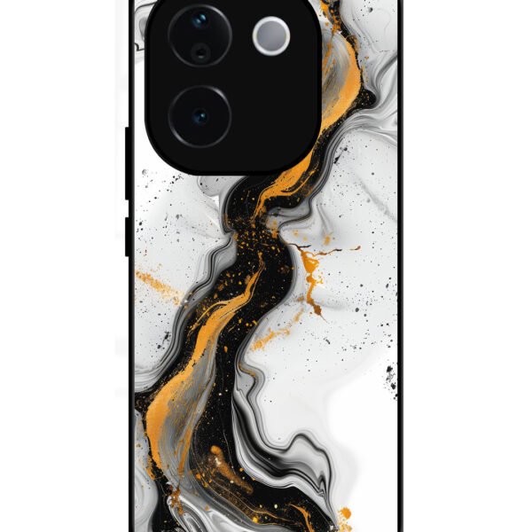 IQOO Z9s | 2D Metal | Black And Golden Marble Essence | LC305
