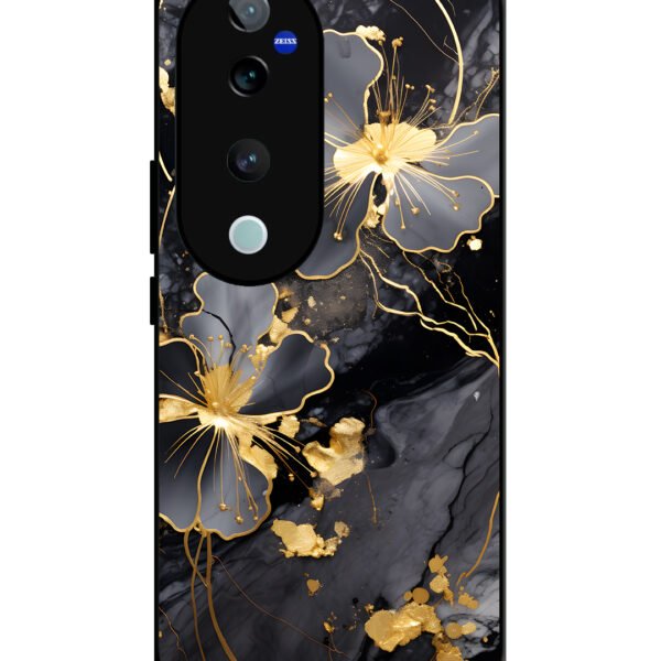 Vivo V40 Pro, 2D Metal, Dark Flowars