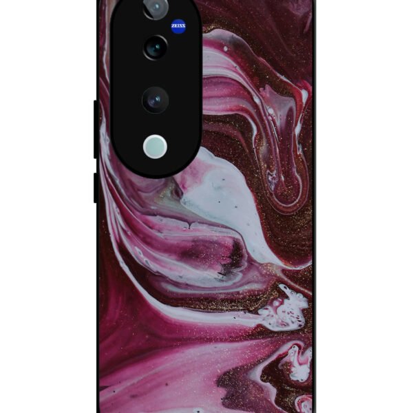 Vivo V40 Pro, 2D Metal, Pink And Golden Marble