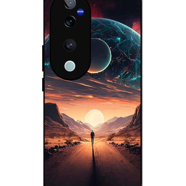 Vivo V40 Pro, 2D Metal, Sunset with space scene