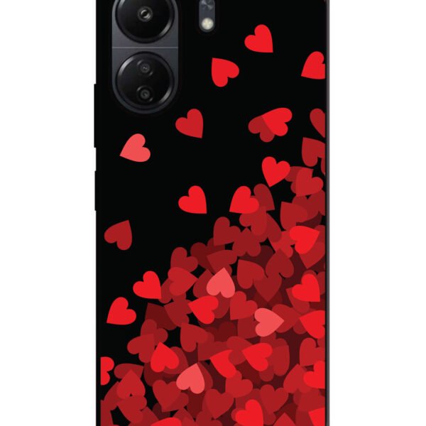 Poco C65 | 2D Metal | Red Hearts | LC284