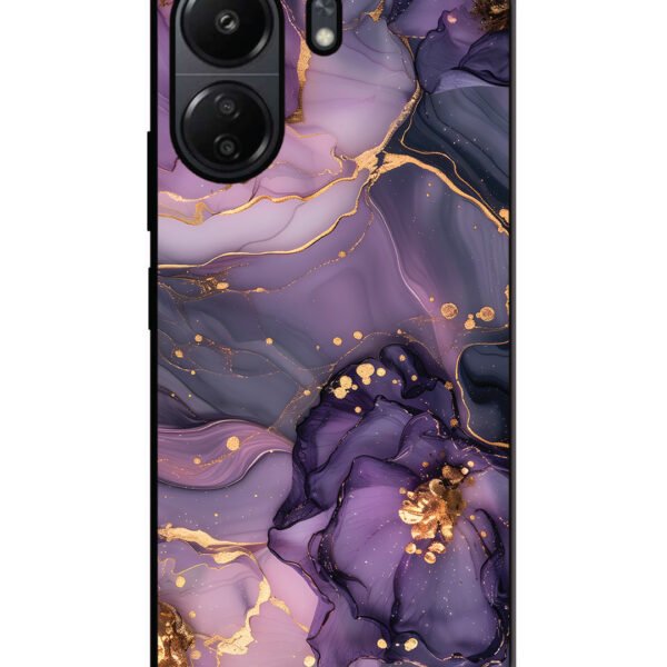 Xiaomi Redmi 13C | 2D Metal | Royal Orchid Theme Marble | LC284