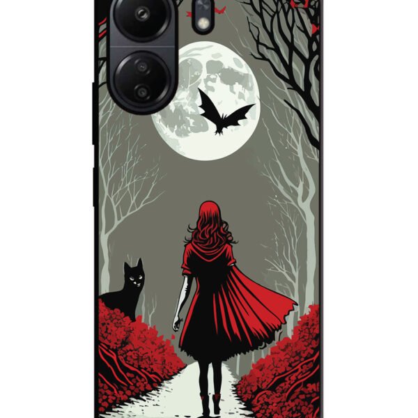 Xiaomi Redmi 13C | 2D Metal | Scarlet Girl in Red Forest | LC284