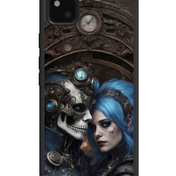 Google Pixel 4 Xl | 2D Metal Case | Skeleton & Devil Girl | LC062