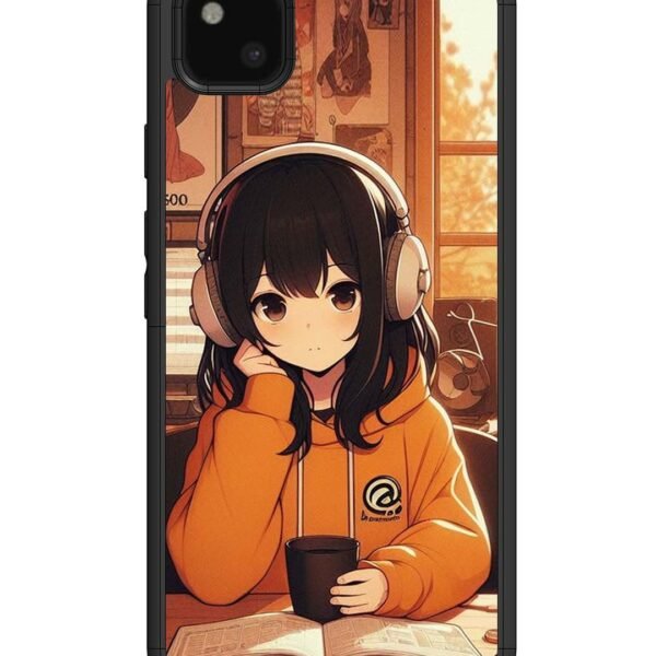 Google Pixel 4 Xl | 2D Metal Case | Cute Girl Listening Music | LC062
