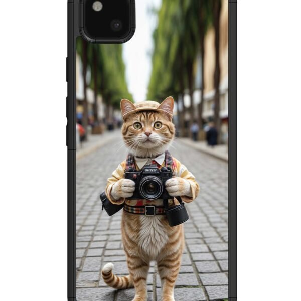 Google Pixel 4 Xl | 2D Metal Case | Cat As Cameraman | LC062