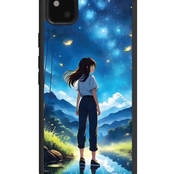 Google Pixel 4 Xl | 2D Metal Case | Girl In Beautiful Forest | LC062
