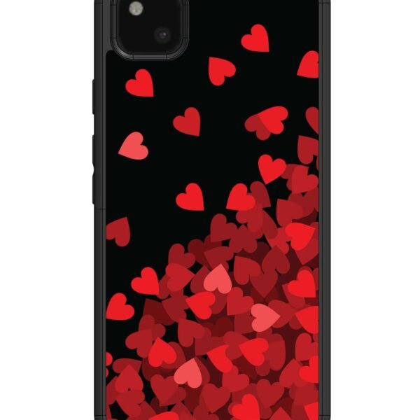 Google Pixel 4 Xl | 2D Metal Case | Red Hearts | LC062
