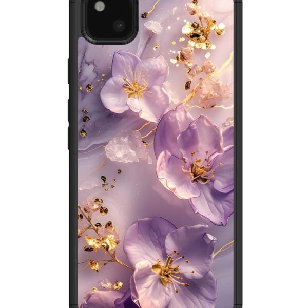 Google Pixel 4 Xl | 2D Metal Case | Orchid With Golden Safron | LC062