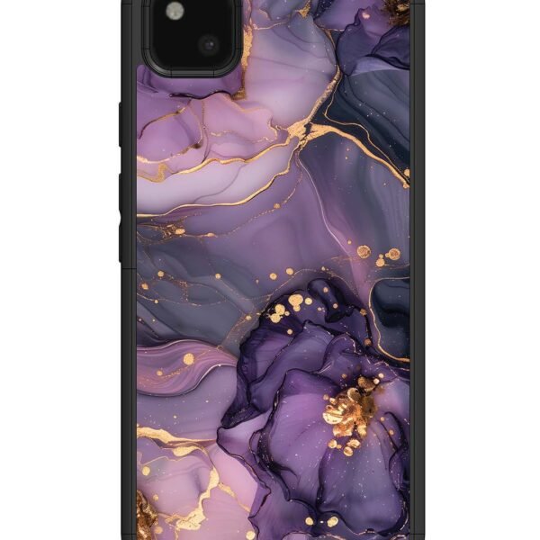 Google Pixel 4 Xl | 2D Metal Case | Royal Orchid Theme Marble | LC062