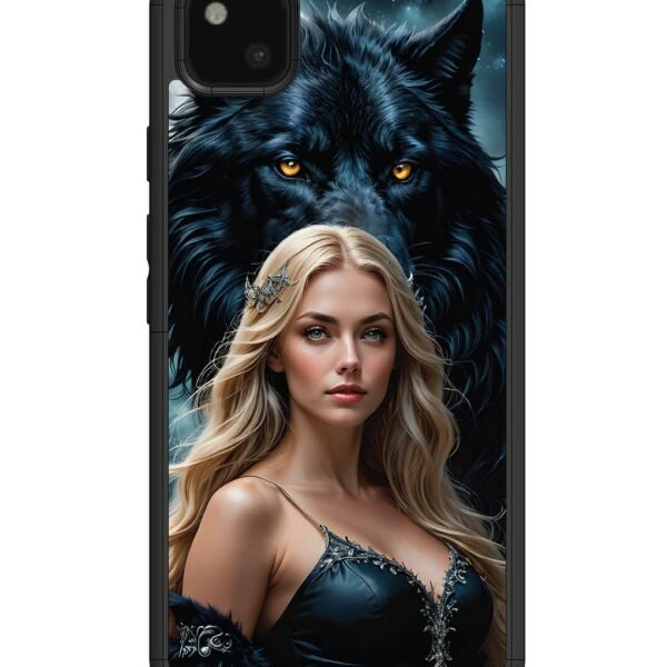 Google Pixel 4 Xl | 2D Metal Case | Wolf & Girl | LC062