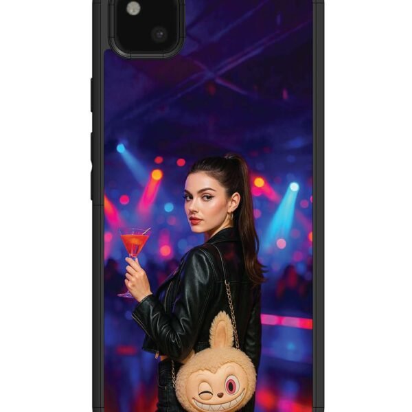 Google Pixel 4 Xl | 2D Metal Case | Girl With Labubu Purs | LC062