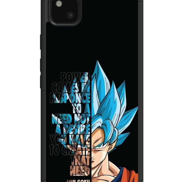 Google Pixel 4 Xl | 2D Metal Case | Son Of Goku Blue Motivational Art | LC062