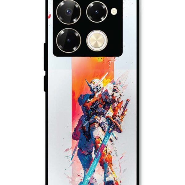 Infinix Note 40 Pro 5G | 2D Metal Case | Gundam-Mecha | LC295