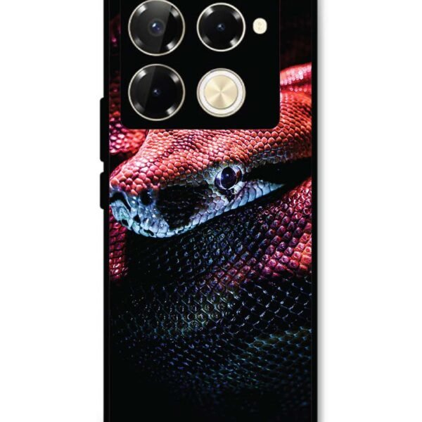 Infinix Note 40 Pro 5G | 2D Metal Case | Red Snake | LC295