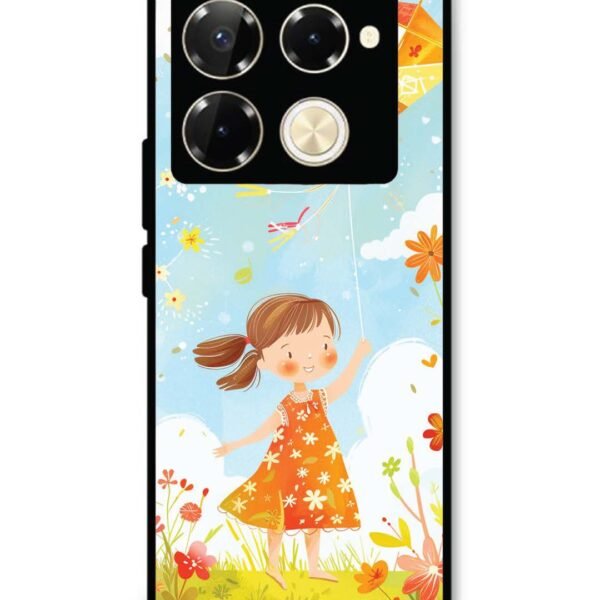Infinix Note 40 Pro 5G | 2D Metal Case | Little Girl Kite Flying | LC295