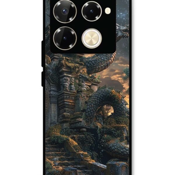 Infinix Note 40 Pro 5G | 2D Metal Case | Mystical Dragon Gateway | LC295