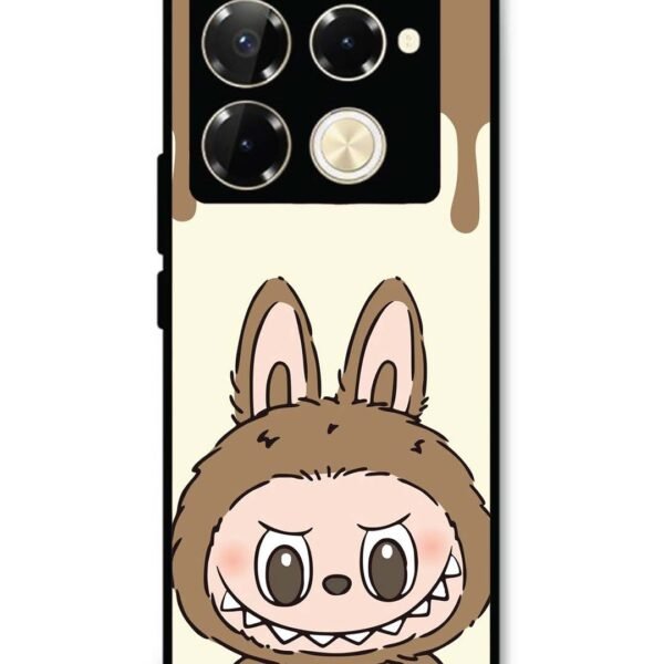 Infinix Note 40 Pro 5G | 2D Metal Case | Labubu Closeup Chocolate | LC295