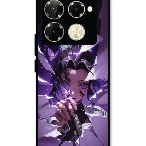 Infinix Note 40 Pro 5G | 2D Metal Case | Purple Butterfly Hashira | LC295
