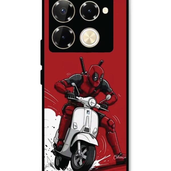 Infinix Note 40 Pro 5G | 2D Metal Case | Deapool And Scooty | LC295