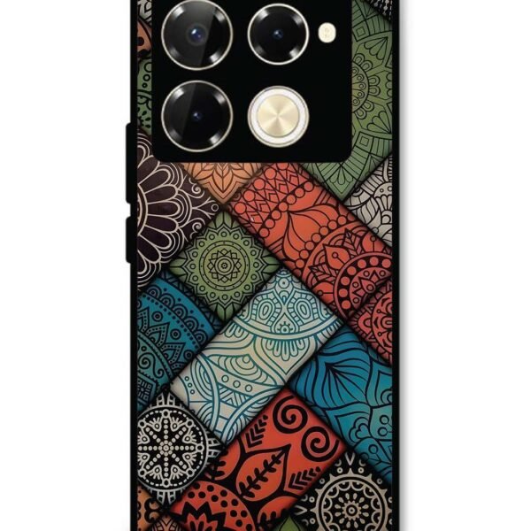 Infinix Note 40 Pro 5G | 2D Metal Case | Mandala Patchwork | LC295