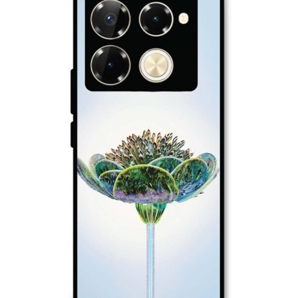 Infinix Note 40 Pro 5G | 2D Metal Case | Liquid Glass Chromatic Flower | LC295