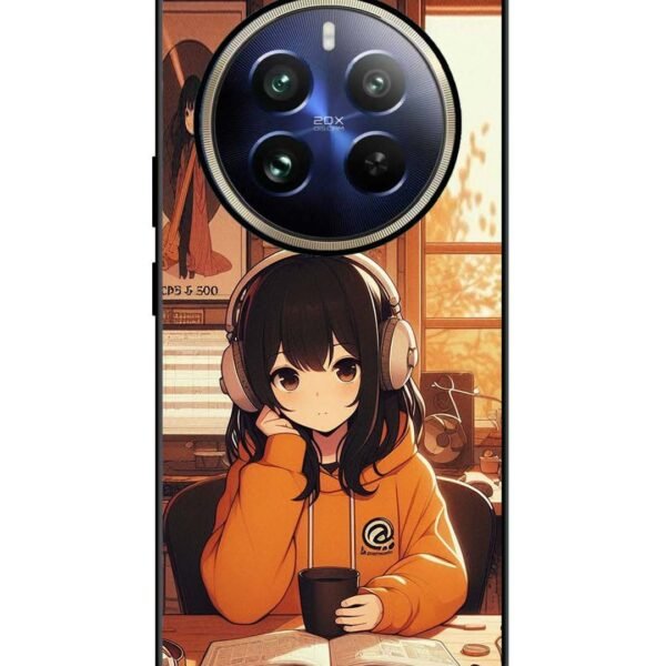 Realme 12 Pro | 2D Metal Cover | Cute Girl Listening Music | Lc116