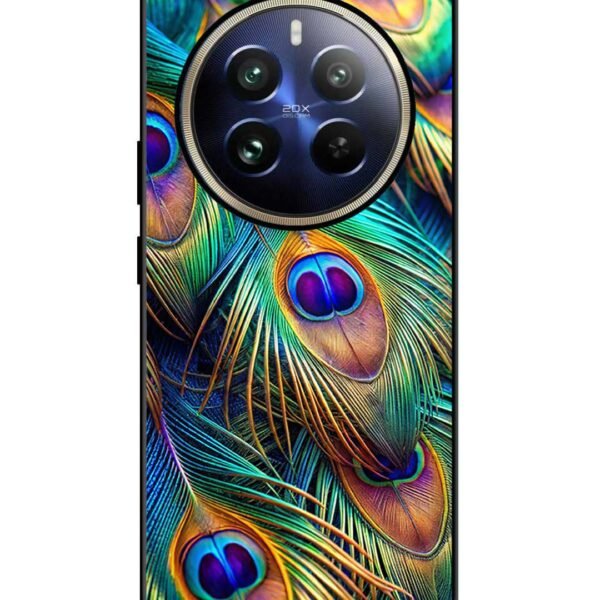 Realme 12 Pro | 2D Metal Cover | Peacock Feather | Lc116